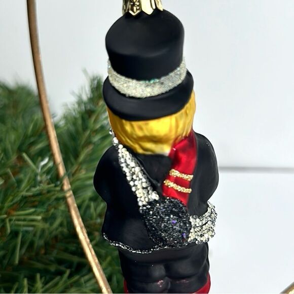 Vintage PIER 1 Blown Mercury Glass Chimney Sweep Christmas Ornament - Picture 3 of 9